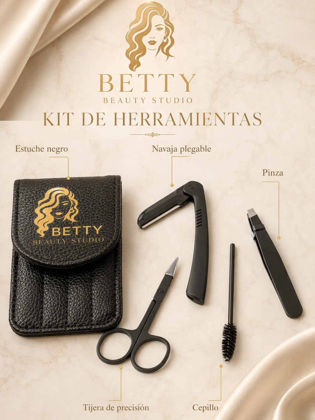 Kit Herramientas de postura para pelucas Betty Beauty Studio